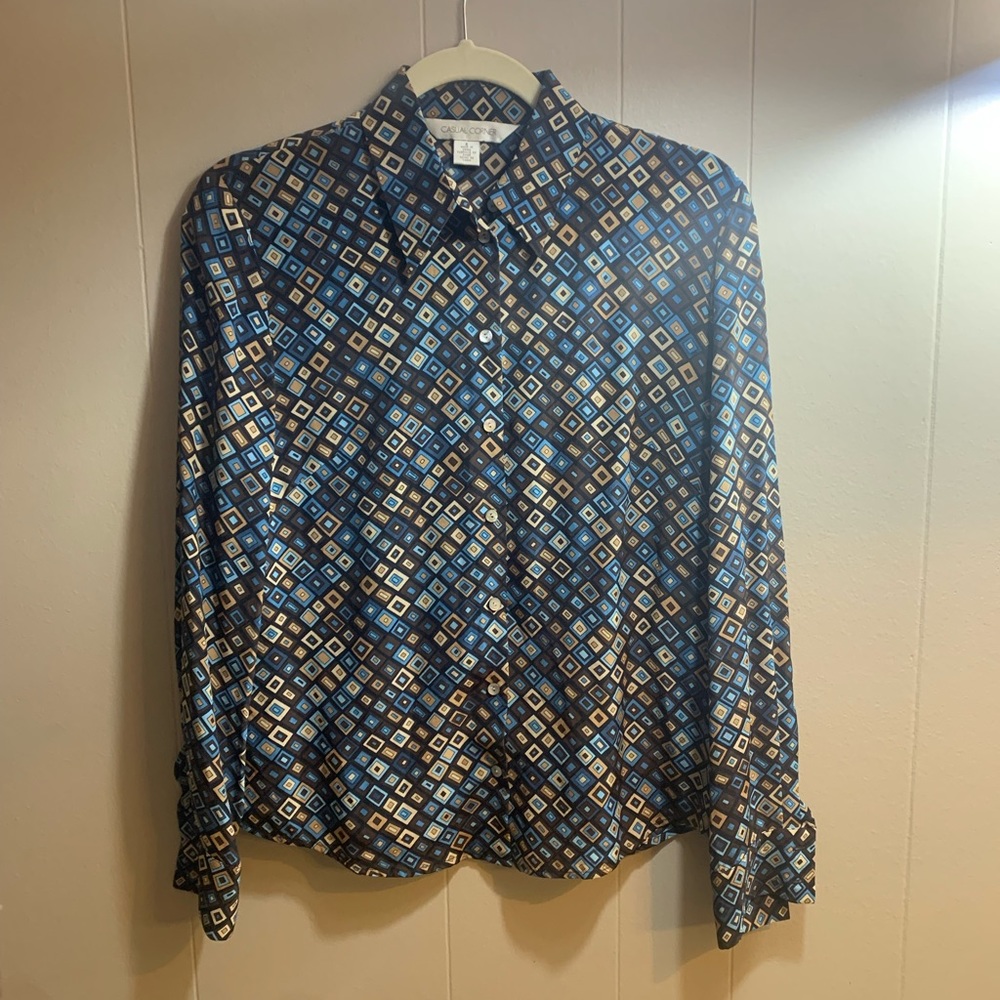 100% silk blouse
